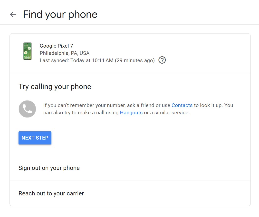 findphone no call option findphone no call option