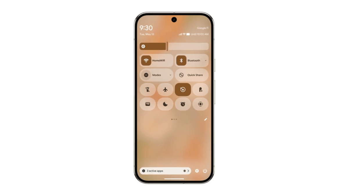Android 16 Quick Settings