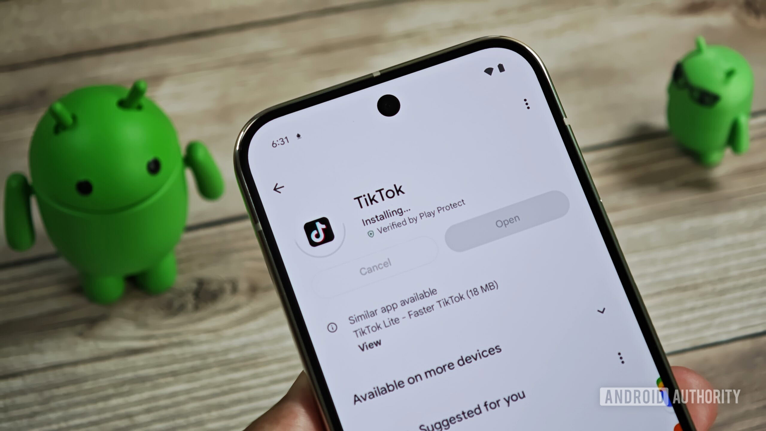 Installing an Android app from Google Play