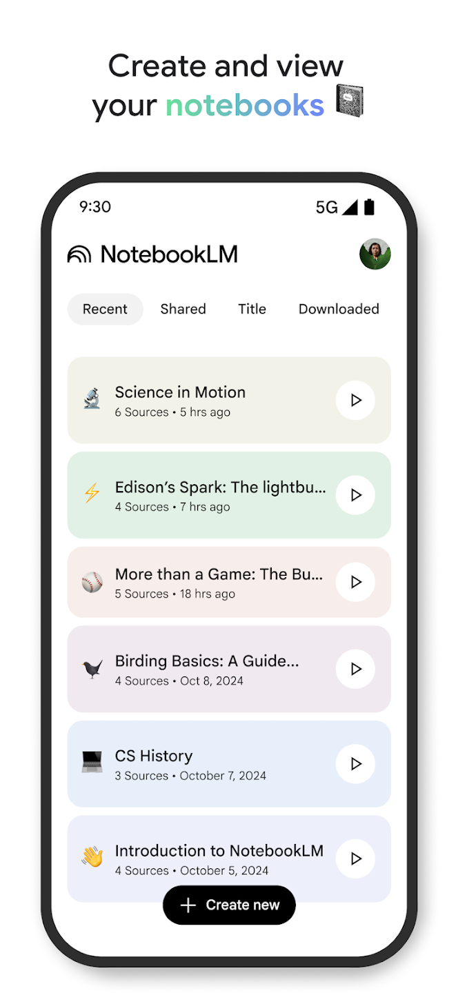 Google NotebookLM app image 2