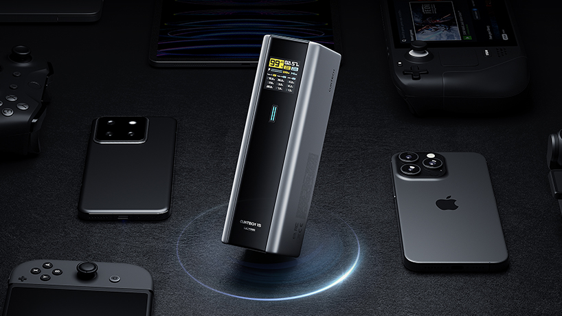 CUKTECH 15 Ultra power bank surrounded by devices CUKTECH 15 Ultra power bank surrounded by devices