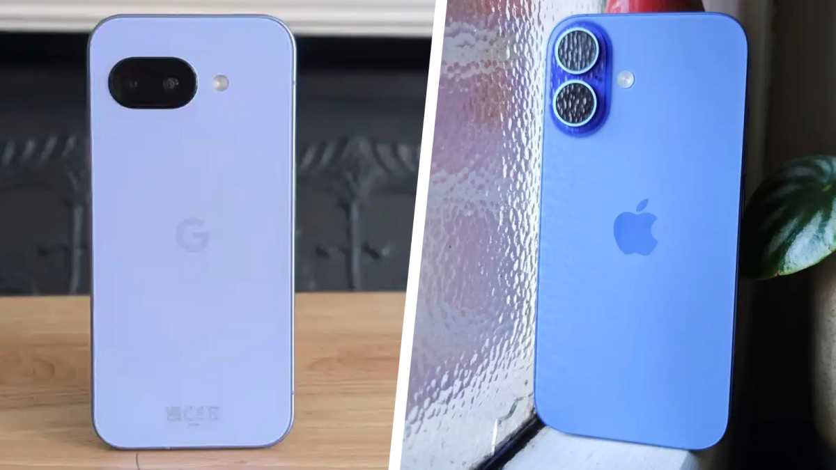 Pixel 9a and iPhone 16