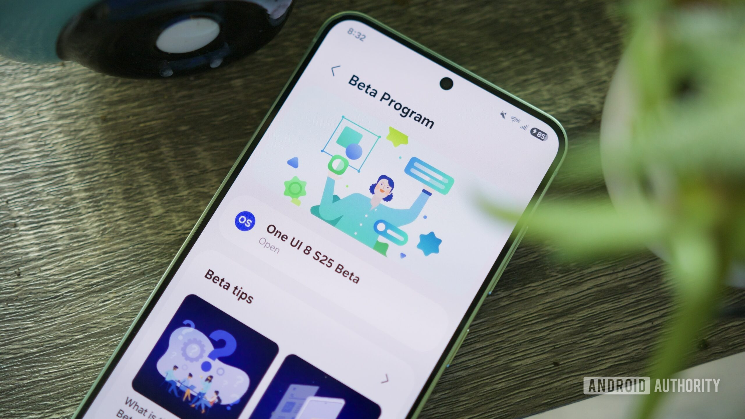 one ui 8 beta signing up hero One UI 8 Beta sign up page on a Galaxy S25.