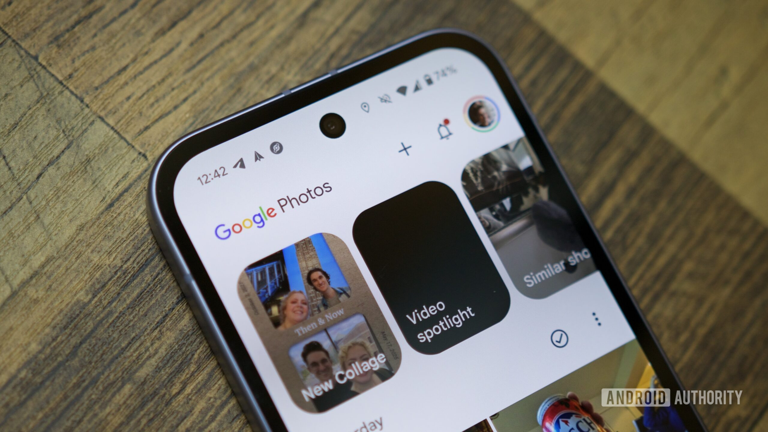 Close-up of the Google Photos app, showing the app logo.