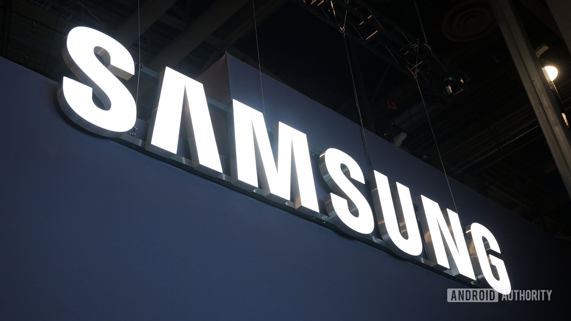 Samsung logo sign CES 2025 Samsung logo sign CES 2025