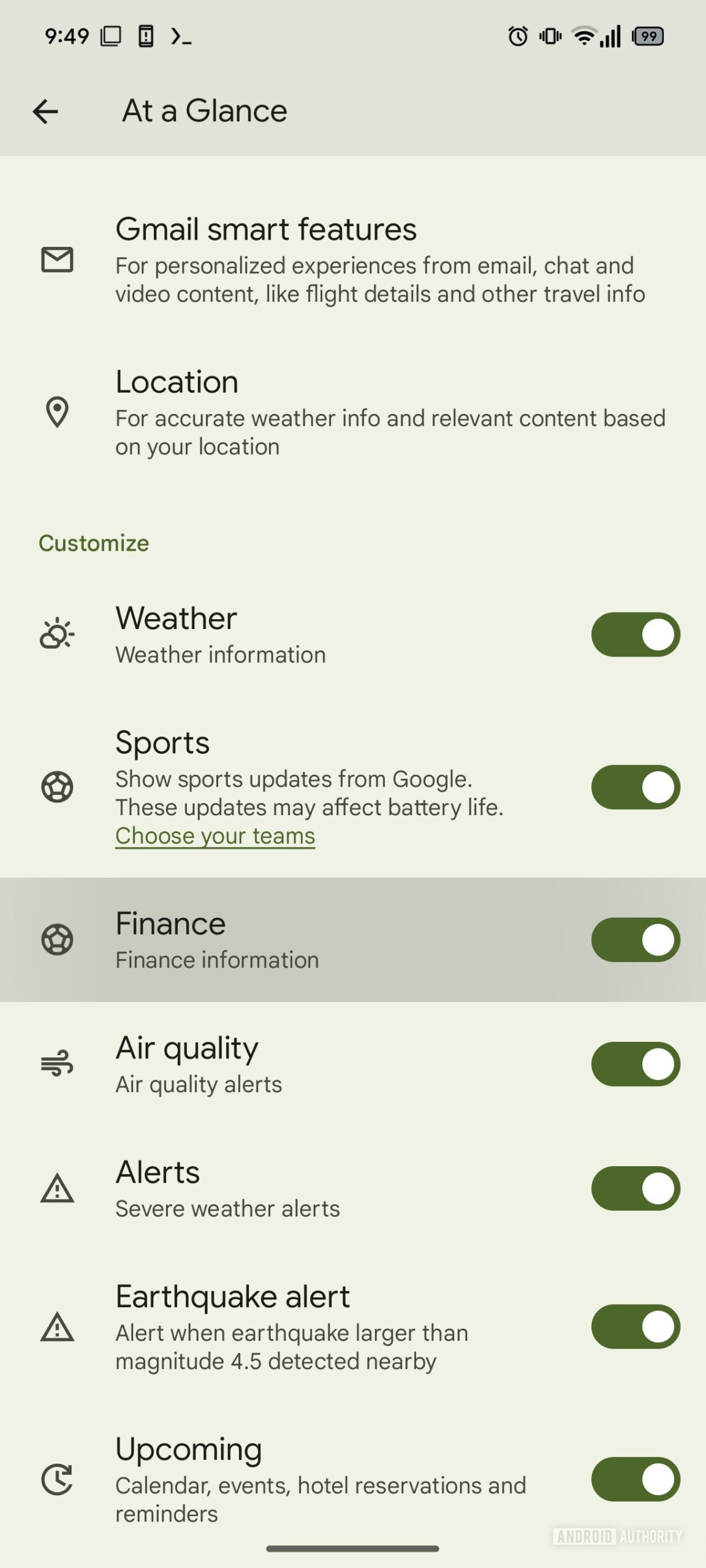 Google Pixel At a Glance part of Pixel Launcher Finance Google Pixel At a Glance part of Pixel Launcher Finance