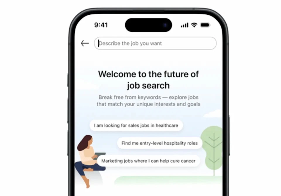 LinkedIn AI job search feature