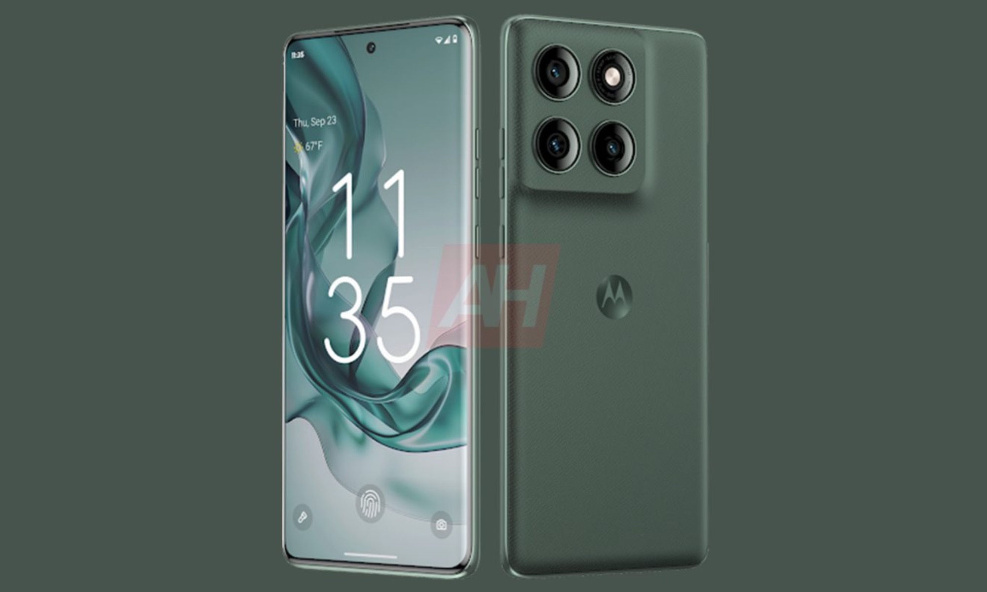 Leaked product render of Motorola Edge 70.