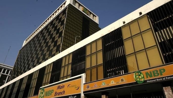 This undated image shows the facade of a National Bank of Pakistan branch. — NBP/Facebook
