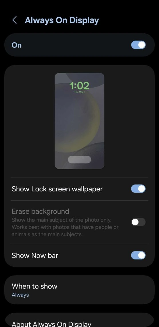 now bar one ui 7 settings 3 3 scaled