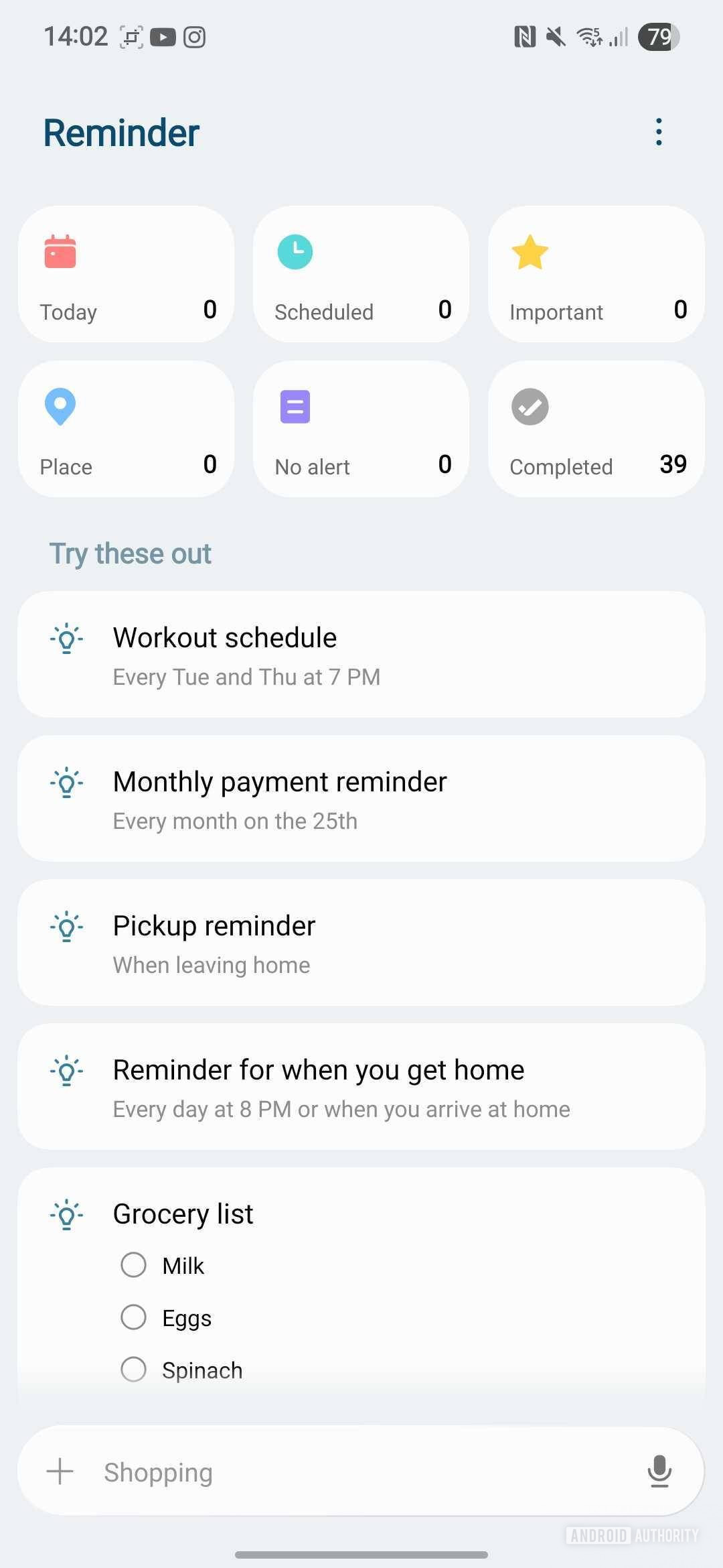 Samsung Reminder One UI 8