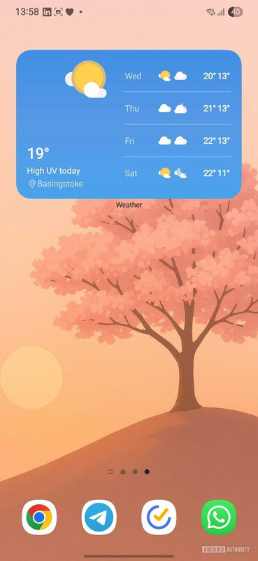 One UI 7 3x4 widget