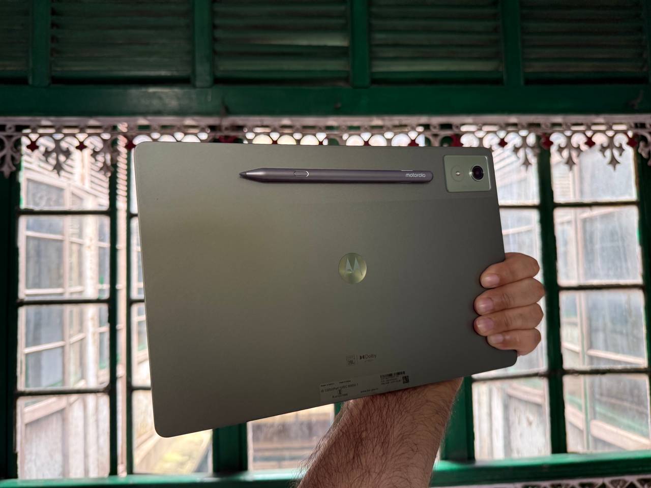 Moto Pad 60 Pro is light and has an all-metal finish. Picture: The Telegraph / Mathures Paul