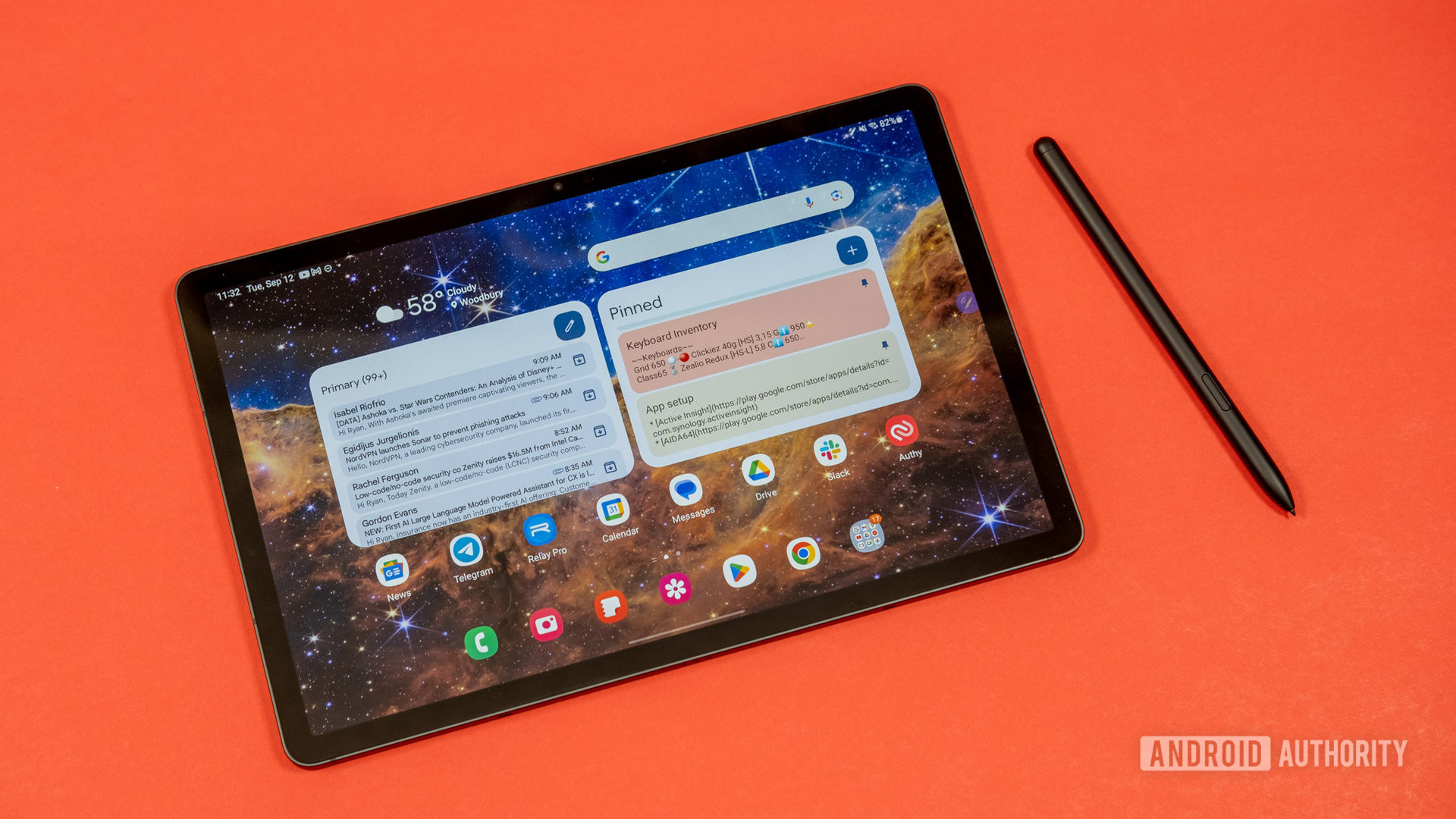 Samsung Galaxy Tab S9 3 Samsung Galaxy Tab S9 home screen