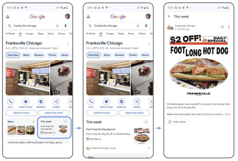 Google Business What's Happening