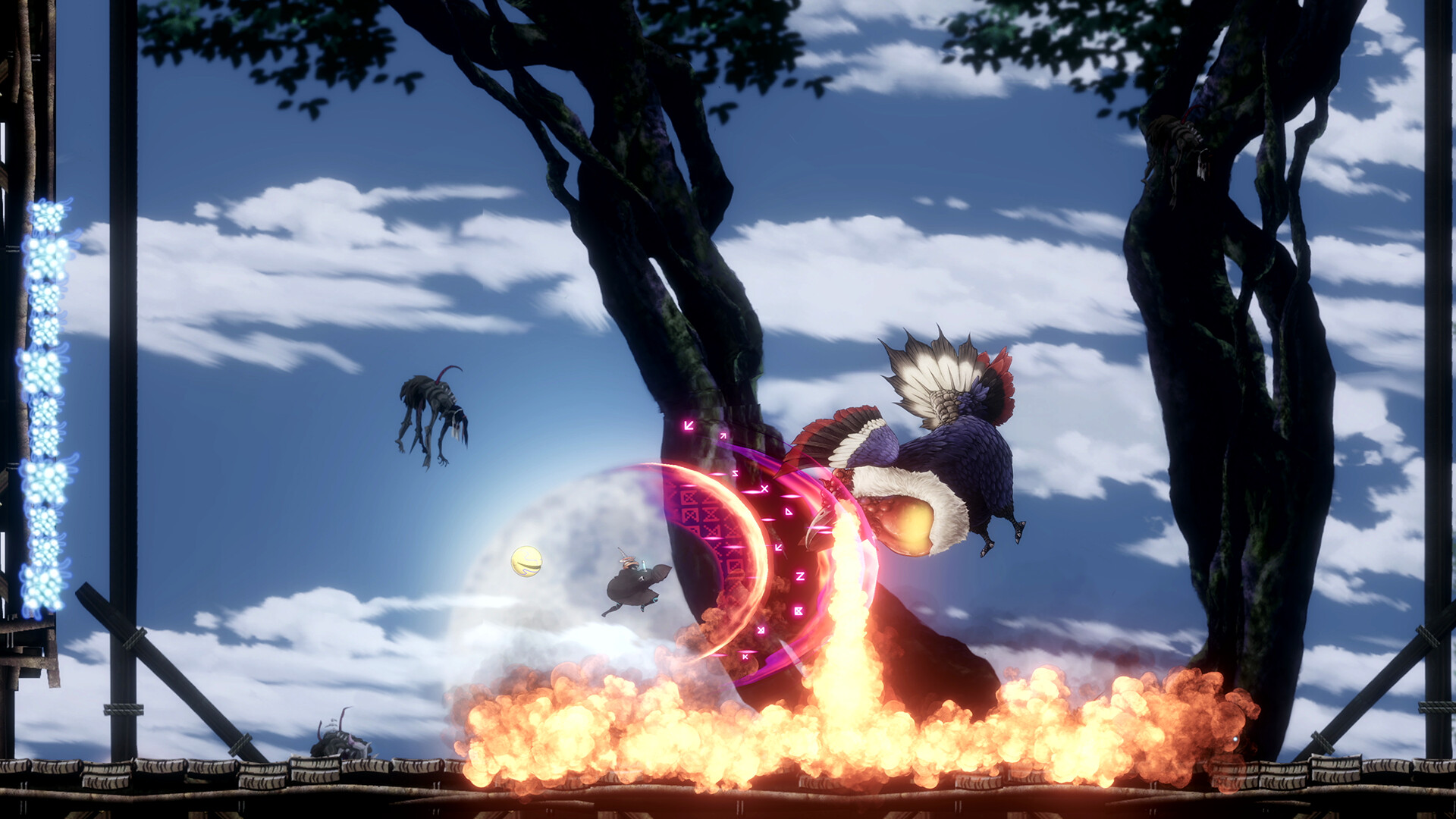 A hero slashes an enemy in Shadow Labyrinth.