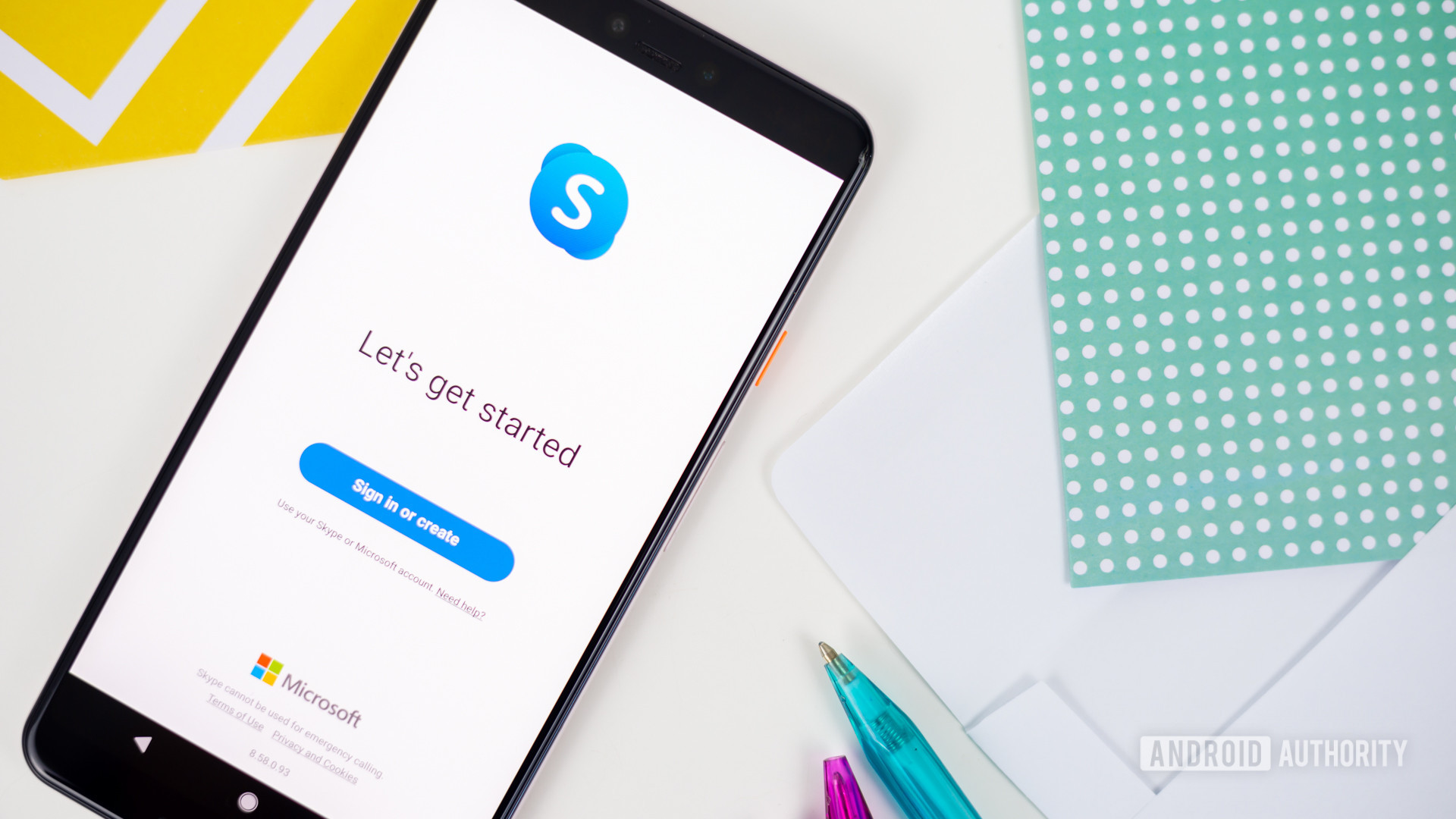 Skype starting screen 2 Skype starting screen 2
