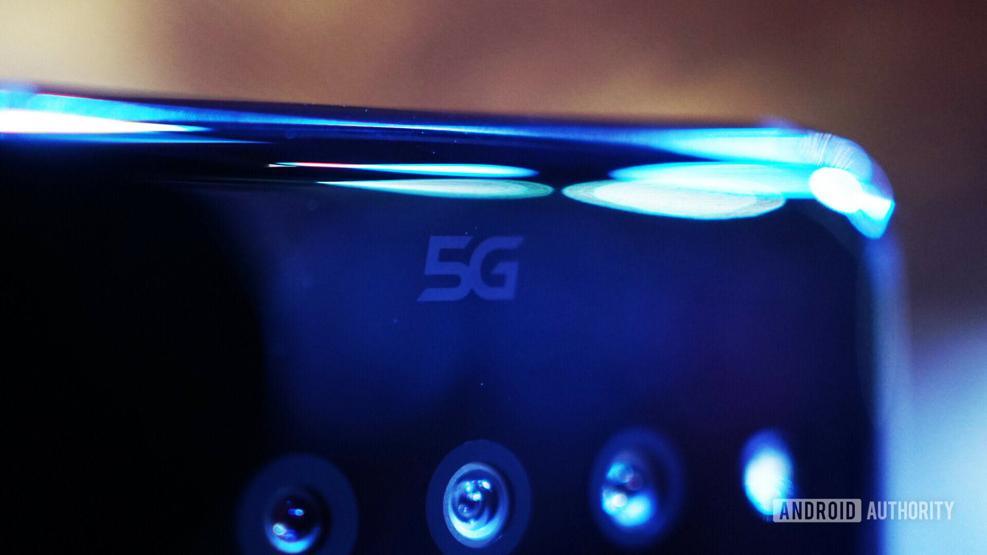 LG V50 5G logo closeup LG V50 5G logo closeup