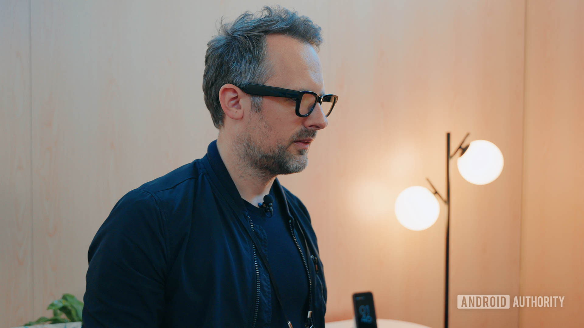 Google IO 2025 Android XR Glasses Protoype seen from front Google IO 2025 Android XR Glasses Protoype seen from front