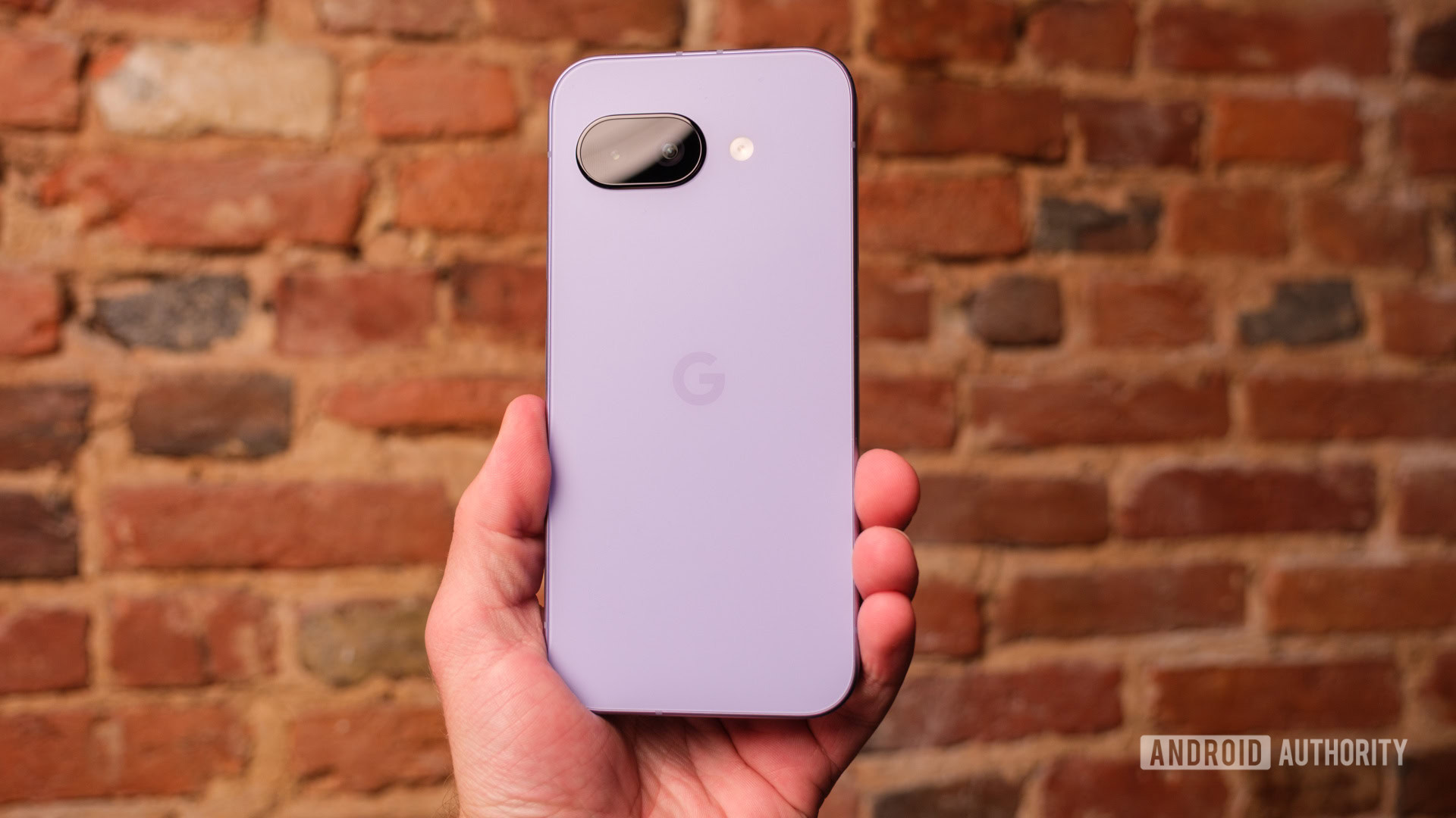 Google Pixel 9a in hand Google Pixel 9a in hand
