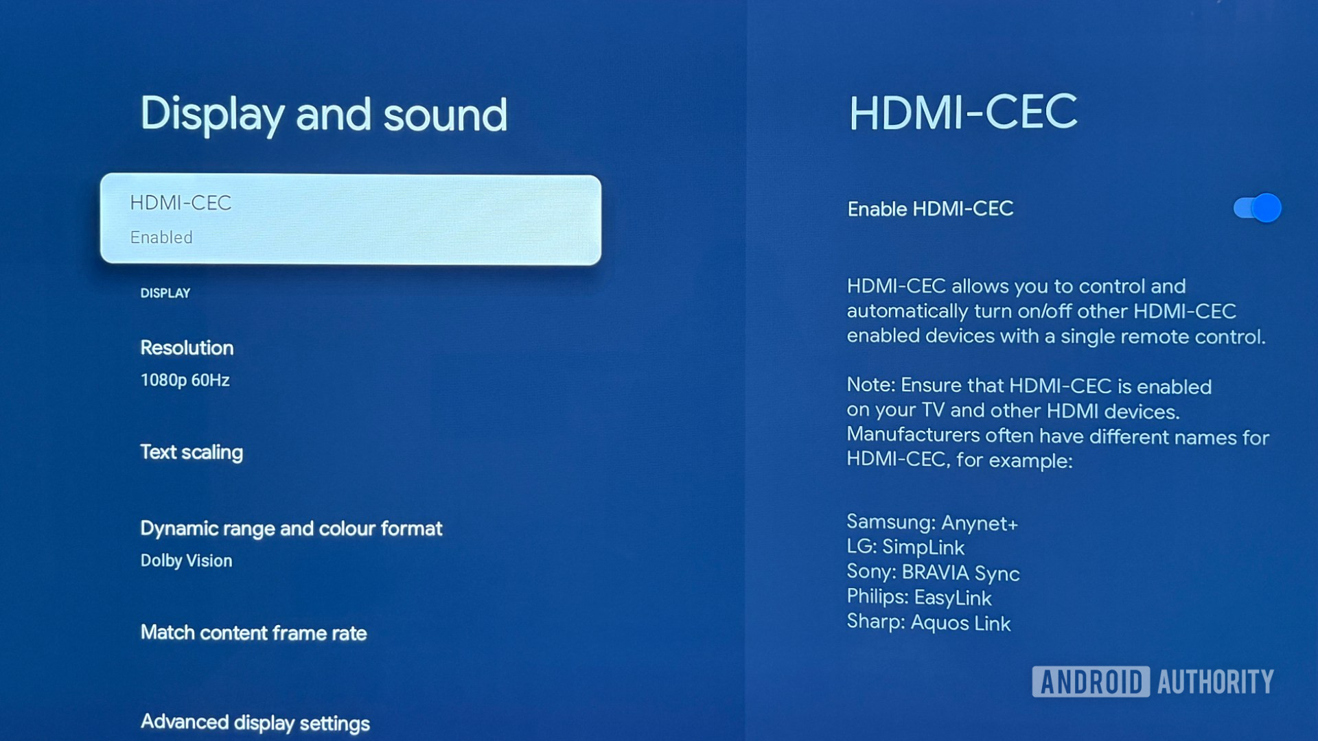 Google TV UI Previous
