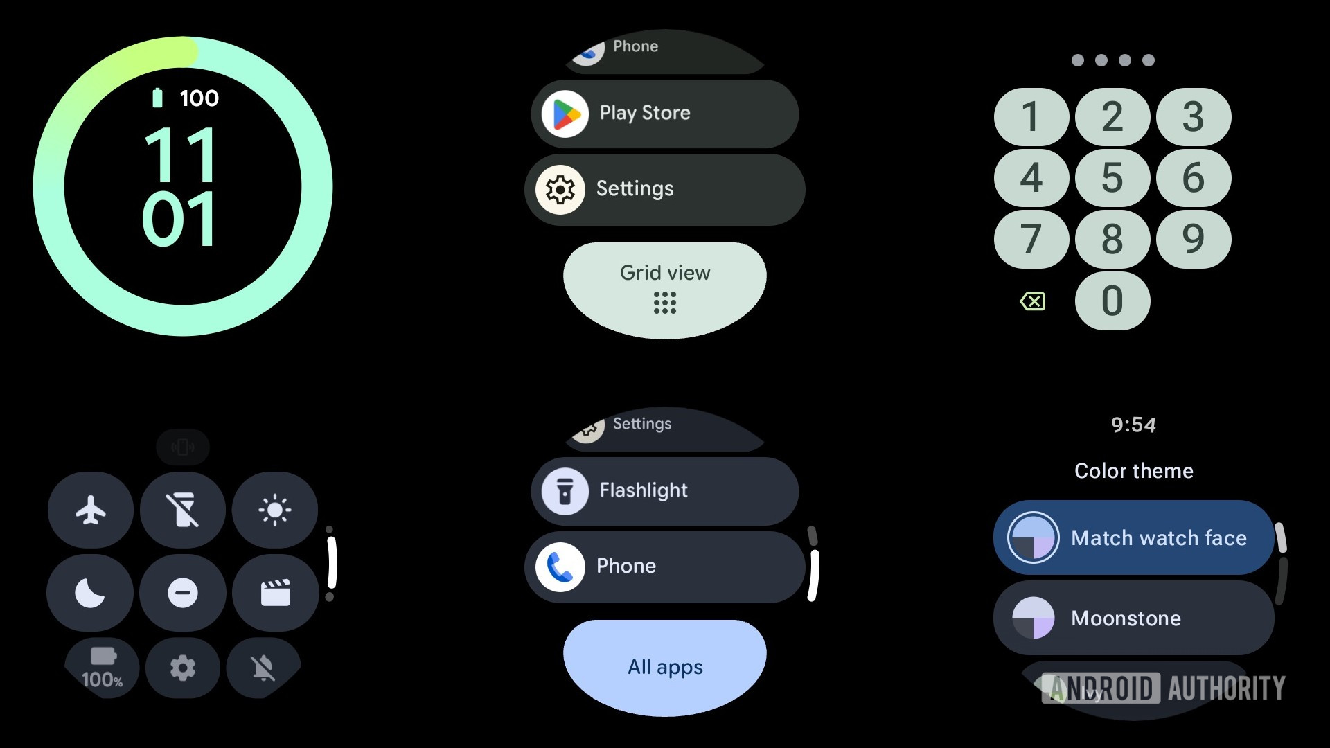 Wear OS 6 screens Wear OS 6 screens