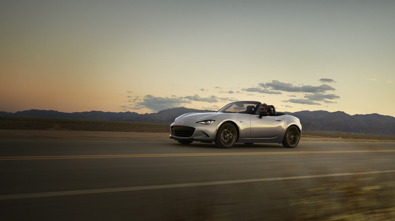 Mazda MX-5 on the road