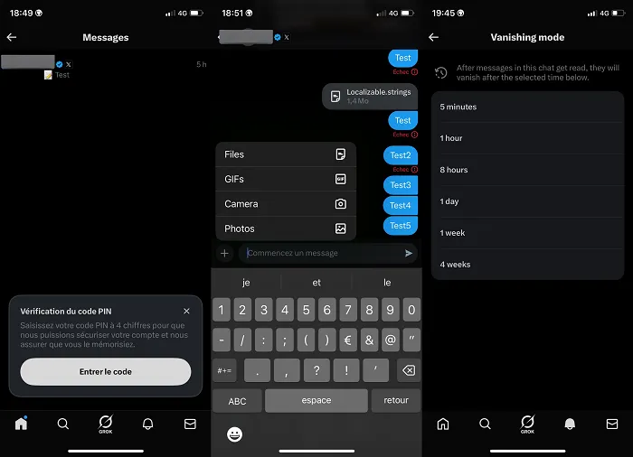 X DM update