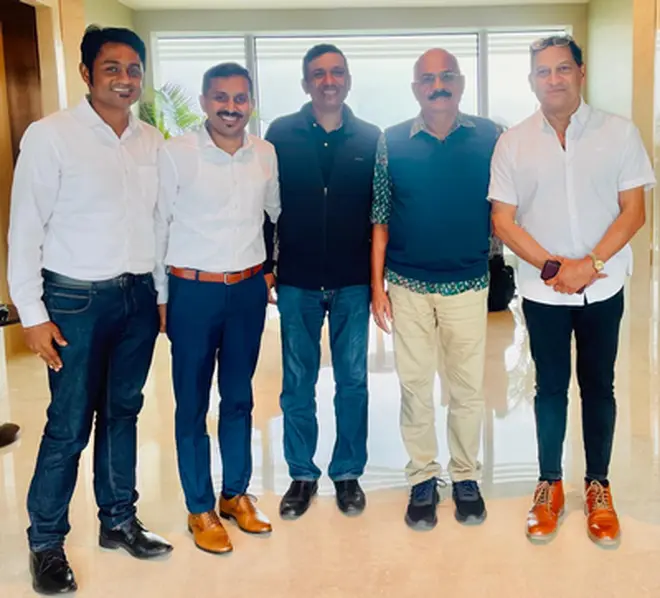 Left to right- Varun Sridharan, Jafeel, Sam Thomas, Sridharan Nair, Mohanraj Makkuni Left to right- Varun Sridharan, Jafeel, Sam Thomas, Sridharan Nair, Mohanraj Makkuni