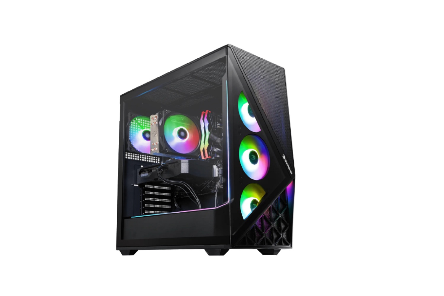 The iBuyPower RDY Slate 9MP R01 gaming PC on a white background.