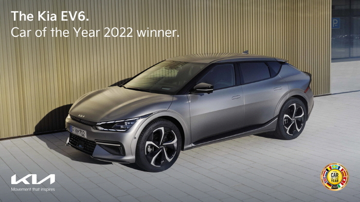 Kia EV6 wins 'European car of the year'. Source photo [Photo source = Kia]