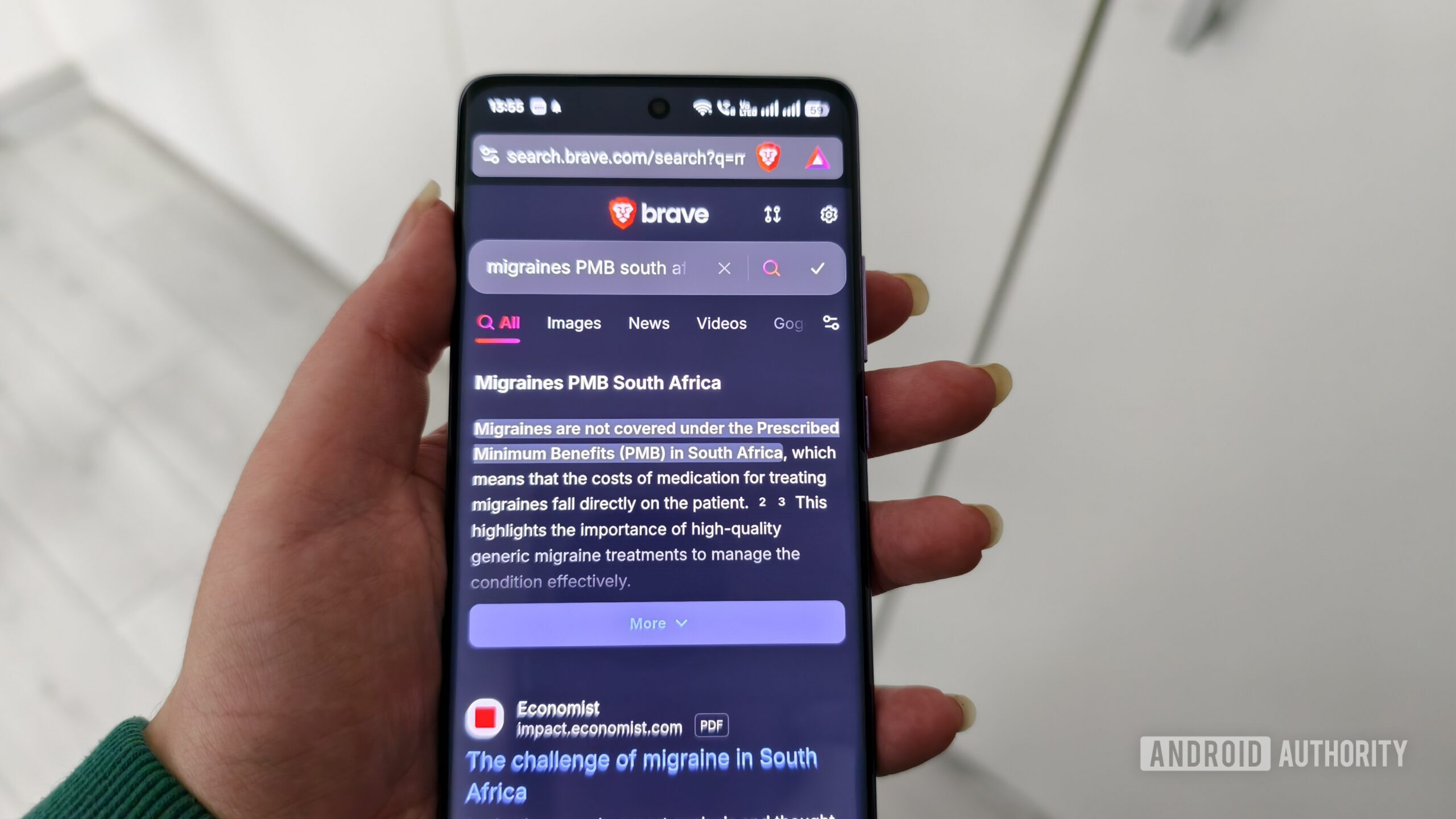 brave search with an ai summary on a smartphone brave search with an ai summary on a smartphone