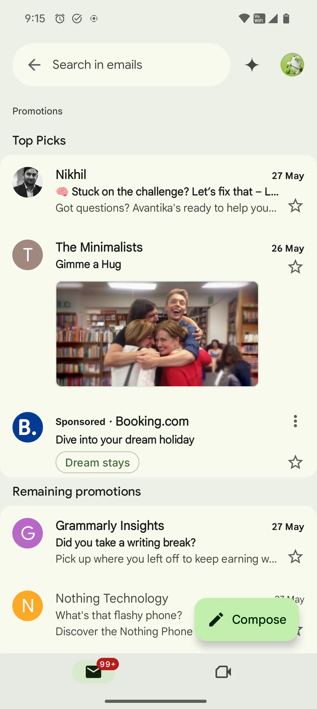 Gmail Material 3 Expressive UI update 2