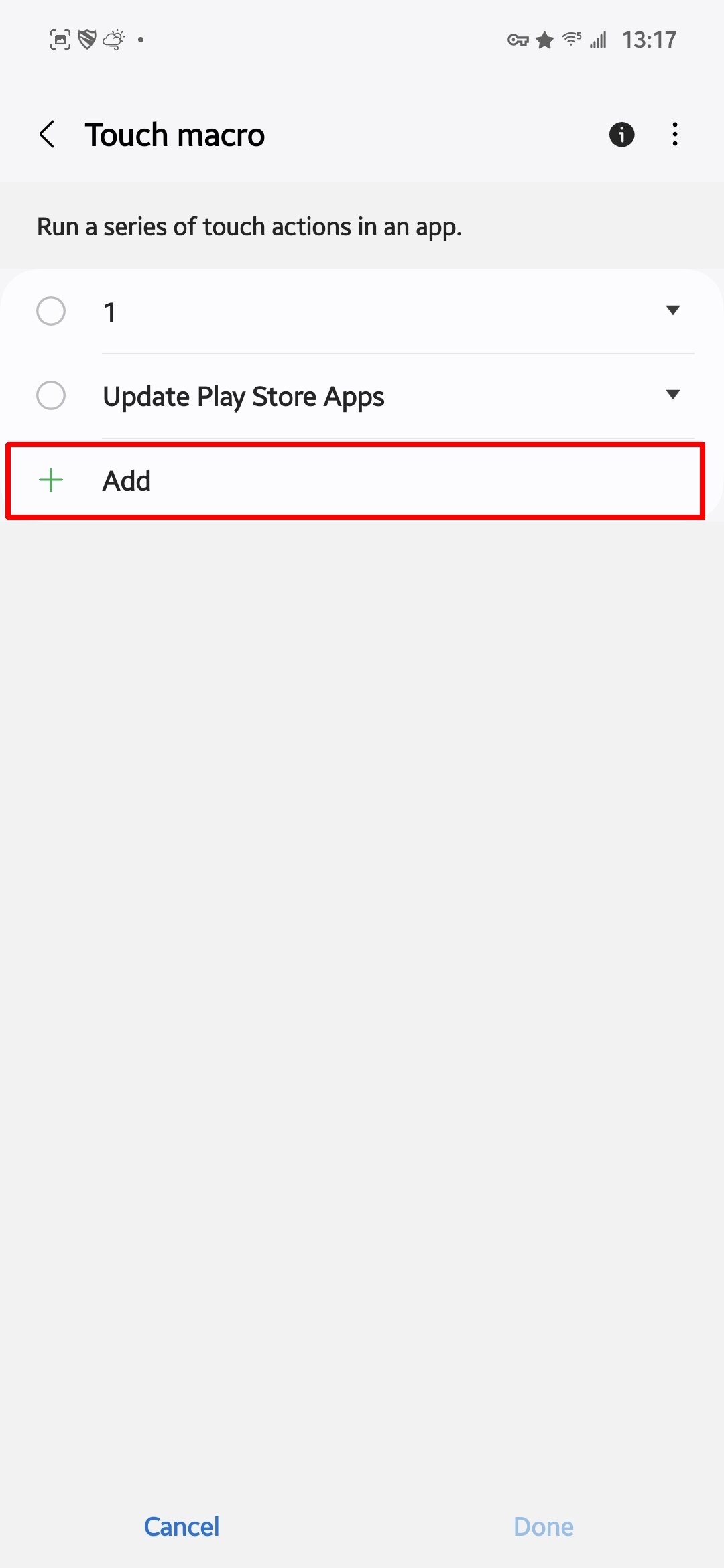 samsung modes and routines play store macro 7