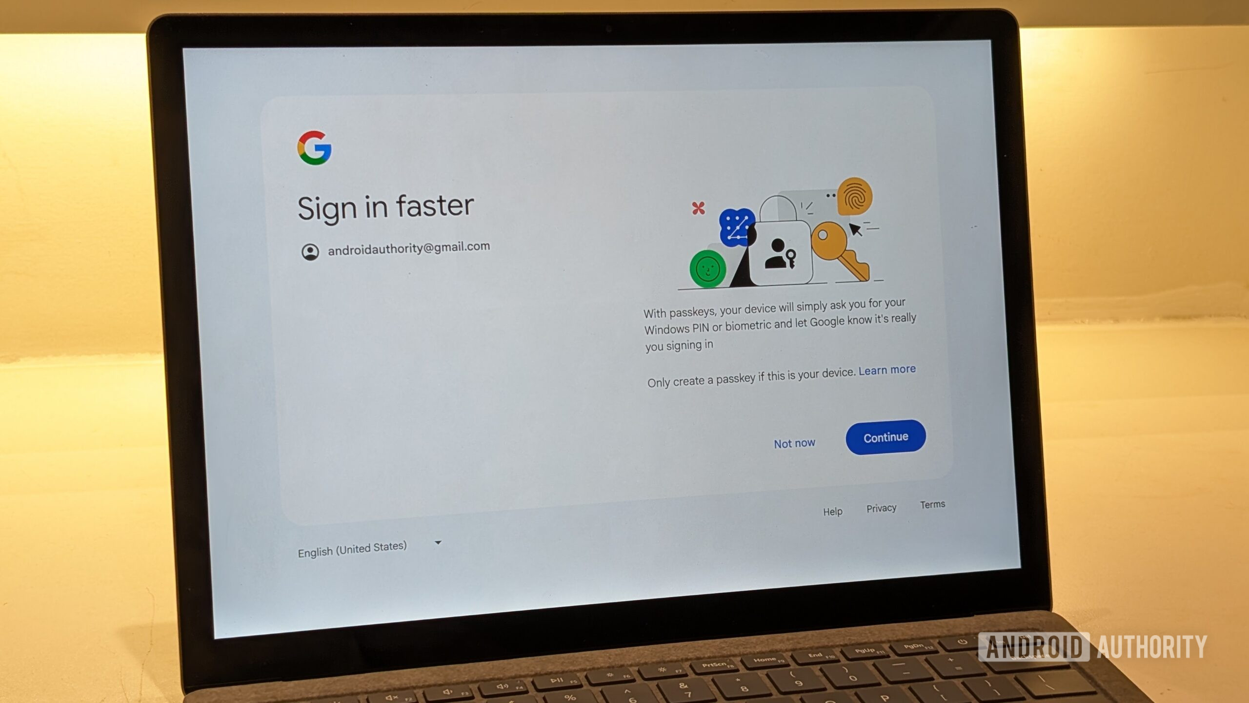 google account passkey prompt laptop google account passkey prompt laptop