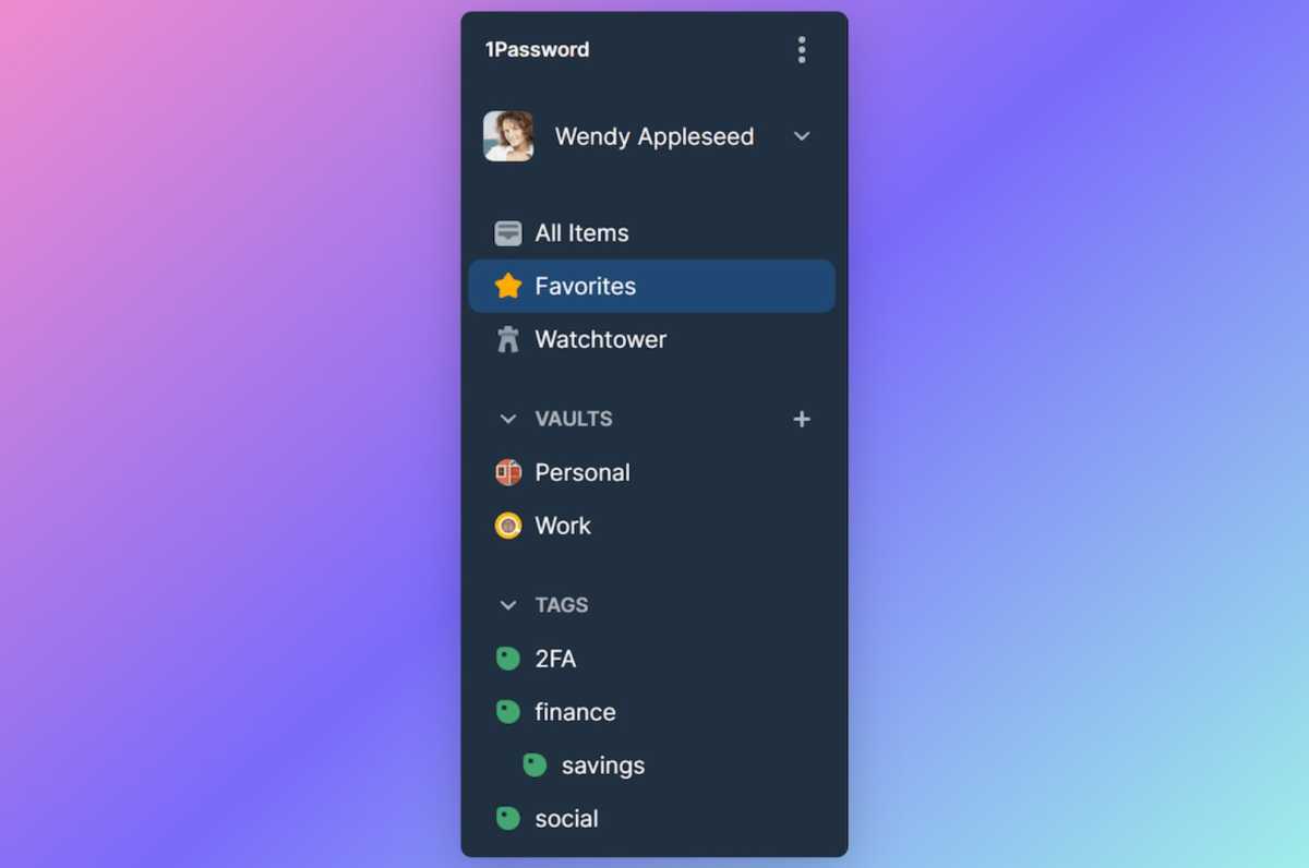Tags in 1Password