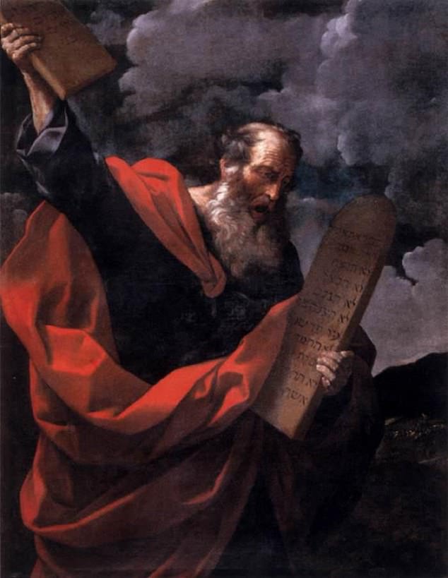These differences were found in key biblical stories, including the creation narrative, Noah¿s flood and the giving of the Ten Commandments (pictured), which have been traditionally attributed to a single author but are now shown to involve multiple authors