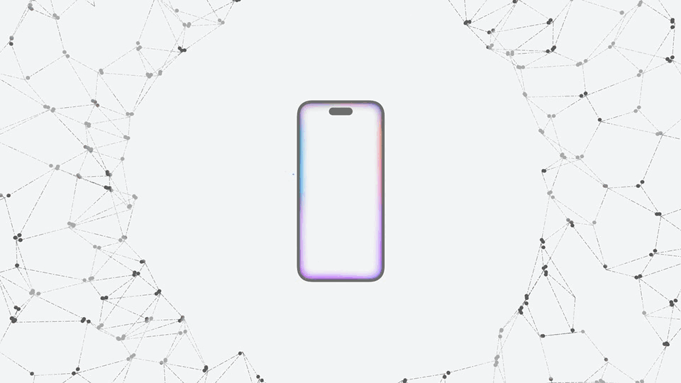 Apple Intelligence Animation showing Apple Intelligence on iPhone