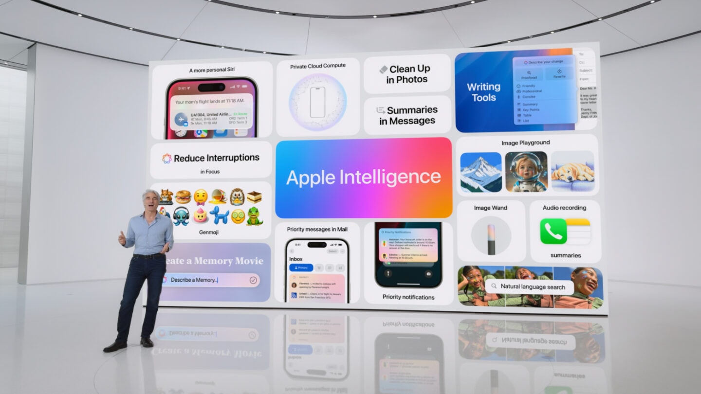Apple Intelligence announced at WWDC24 Apple Intelligence was announced by Craig Federighi, SVP of software engineering