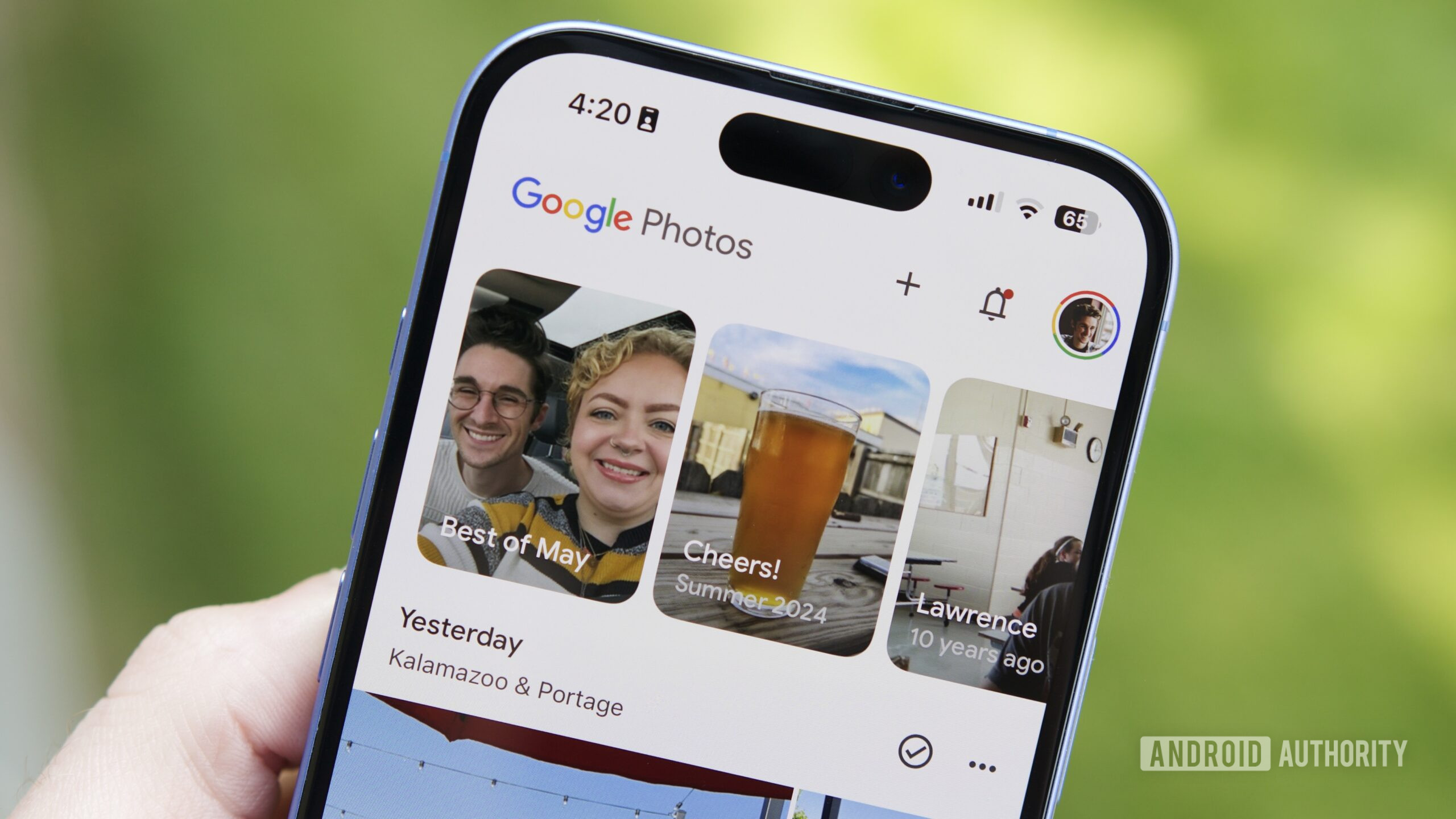 google photos iphone app june 2025 1 A close-up of the Google Photos app running on an iPhone.