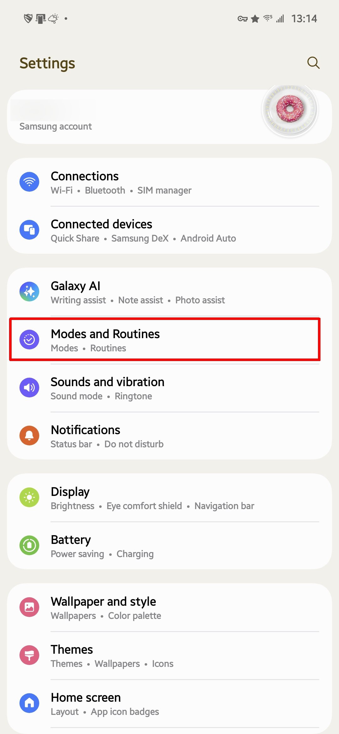 samsung modes and routines play store macro 1