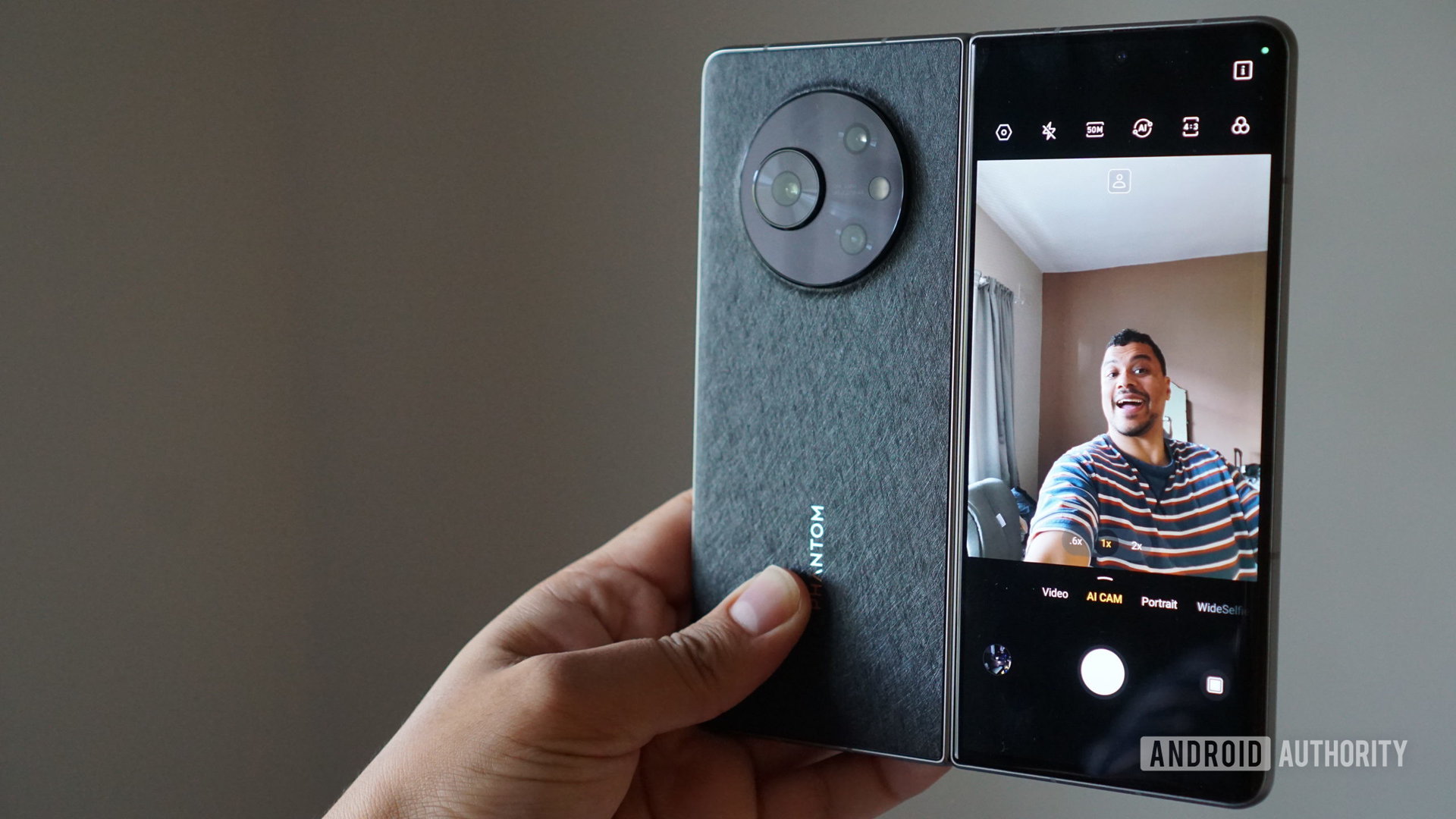 Tecno Phantom V Fold selfie with rear camera Tecno Phantom V Fold selfie with rear camera