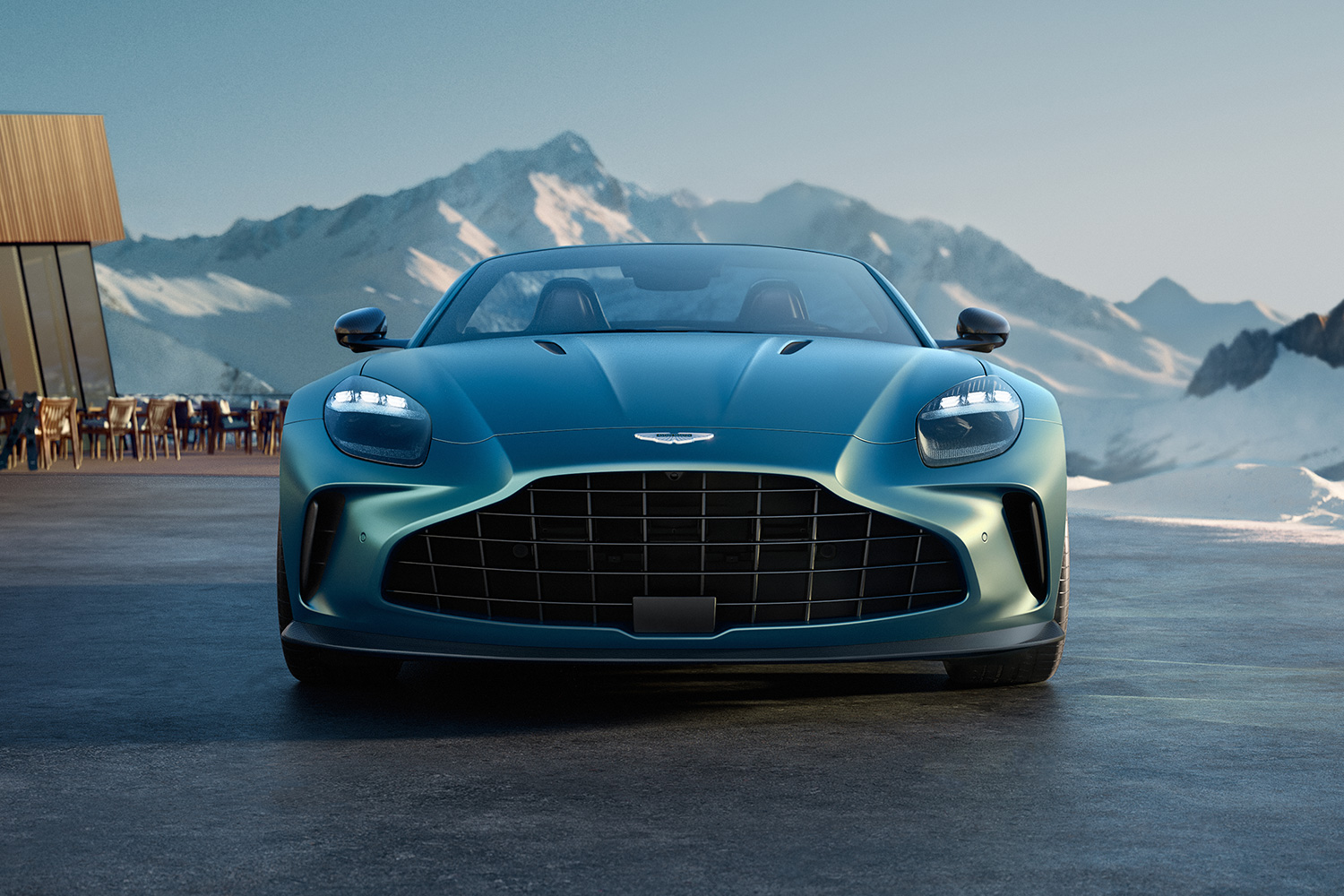 The front end of the 2025 Aston Martin Vantage Roadster